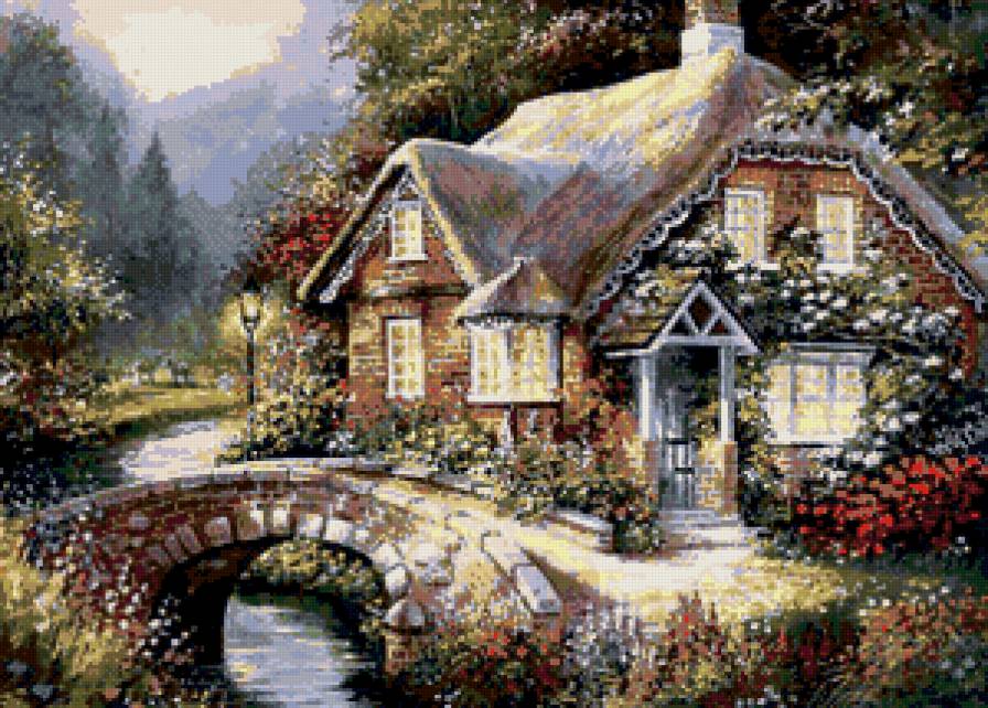 домик - пейзаж, природа, дом - предпросмотр