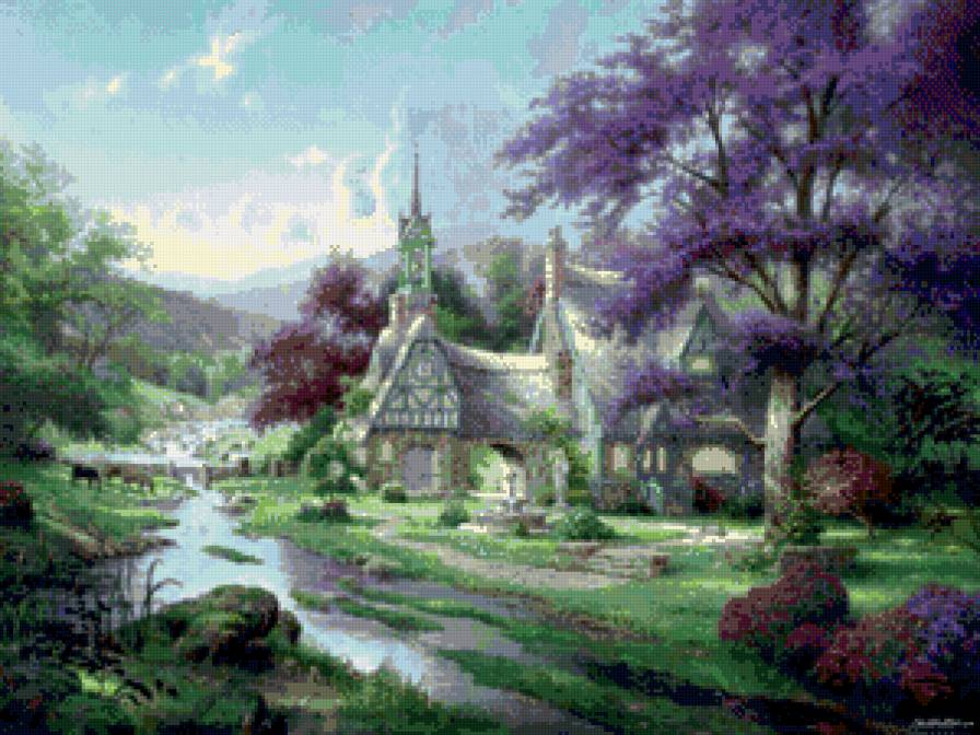 пейзаж - природа, пейзаж, дом - предпросмотр