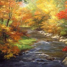 Схема вышивки «пейзаж»