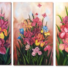 Схема вышивки «триптих»