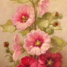 Схема вышивки «Мальвы»