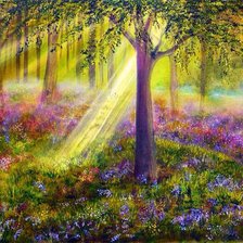 Схема вышивки «Лесной пейзаж»