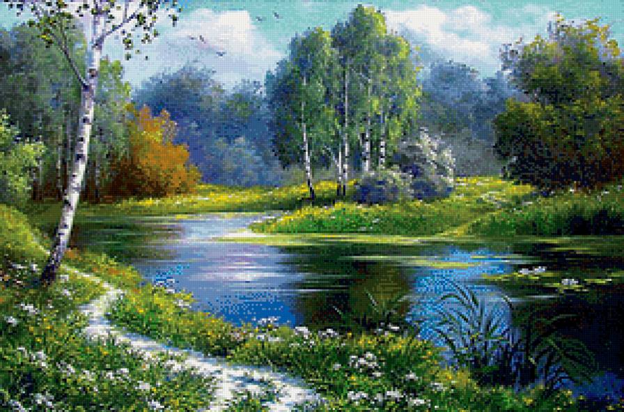 Полдень в лесу - лето, пейзаж, лес, природа - предпросмотр