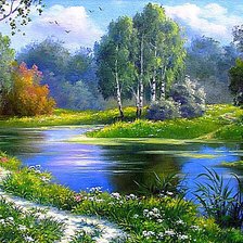 Схема вышивки «Полдень в лесу»