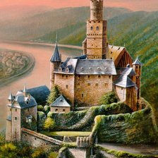 Схема вышивки «Серия Замки»