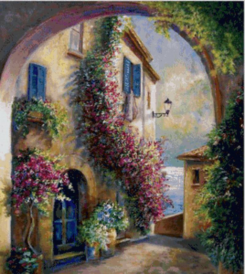 Дворик 5 - дворик, дом - предпросмотр