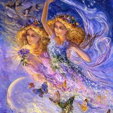 Схема вышивки «Близнецы»