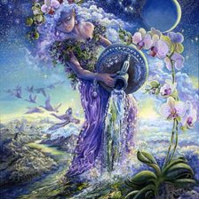 Схема вышивки «Водолей»