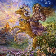 Схема вышивки «Овен»