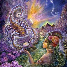 Схема вышивки «Скорпион»