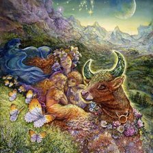 Схема вышивки «Телец»