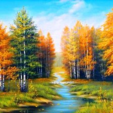 лесной ручей