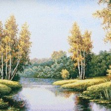 Схема вышивки «тихая речка»