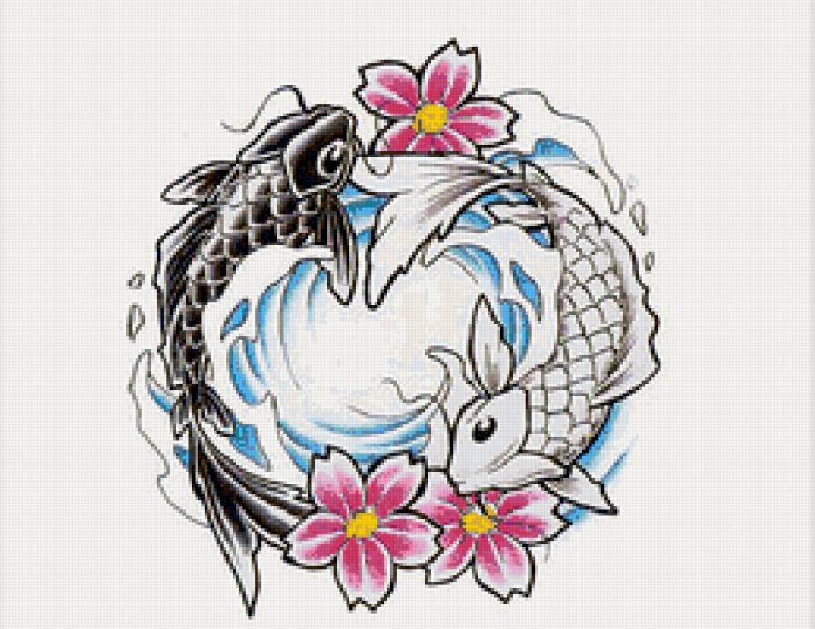 Рыбы Инь и Ян - предпросмотр