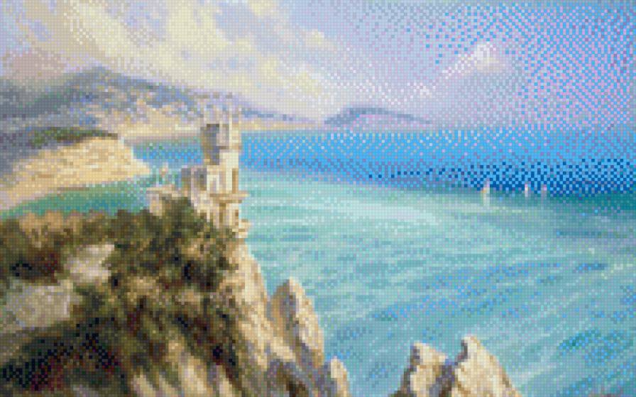 №697018 - море, лазурь, ласточкино гнездо - предпросмотр