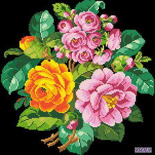 Схема вышивки «серия "букеты"»