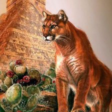 Схема вышивки «Пума»