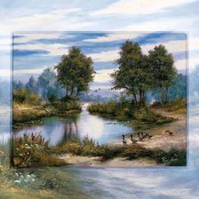 Схема вышивки «художник Рейнт Висаар»