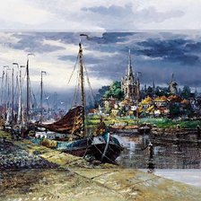 Схема вышивки «художник Рейнт Висаар»