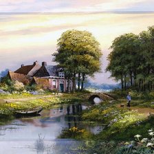 Схема вышивки «художник Рейнт Висаар»