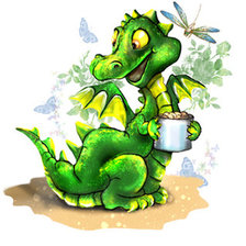 Схема вышивки «дракончик»