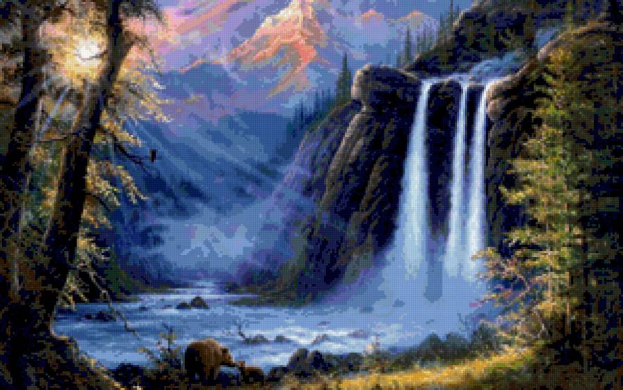 Магия ночи - пейзаж, картина, картины - предпросмотр