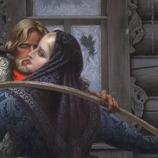 Схема вышивки «У чужого окна»