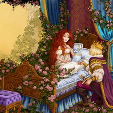 Схема вышивки «Спящая красавица»