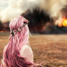 Схема вышивки «Волосы»