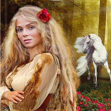 Схема вышивки «женский образ»