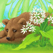 Схема вышивки «мишка»