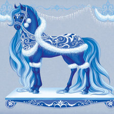 Схема вышивки «лошадка»