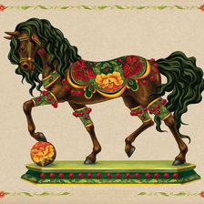 Схема вышивки «лошадка»