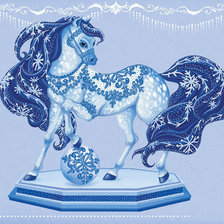 Схема вышивки «лошадка»