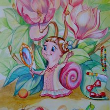 Схема вышивки «улиточка»