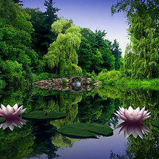 Схема вышивки «Пейзаж»