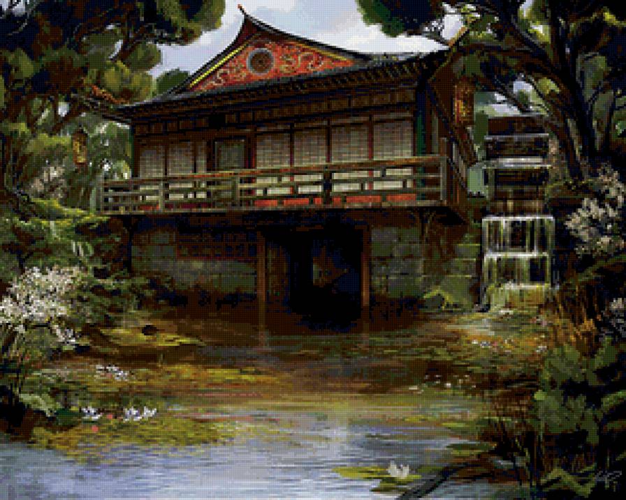 Мельница - пейзаж, природа - предпросмотр