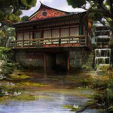 Схема вышивки «Мельница»