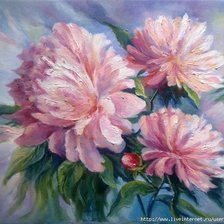 Схема вышивки «пионы»