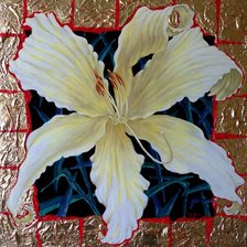 подушка лилия