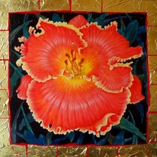 Схема вышивки «подушка лилейник»