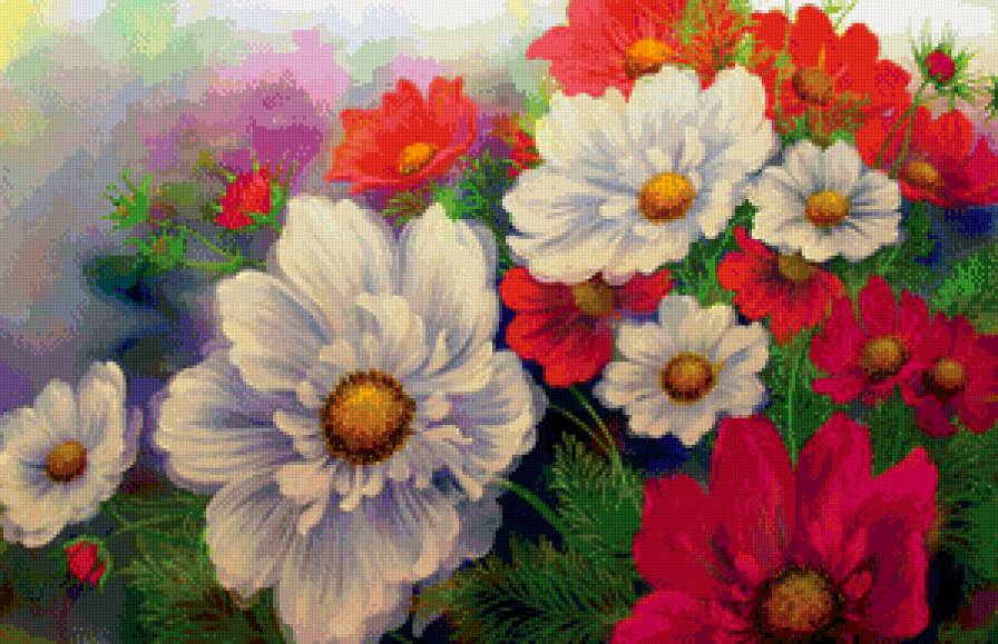 пано цветы - цветы, картина, пано - предпросмотр