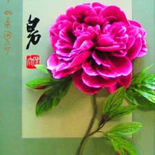 Схема вышивки «пано пион»