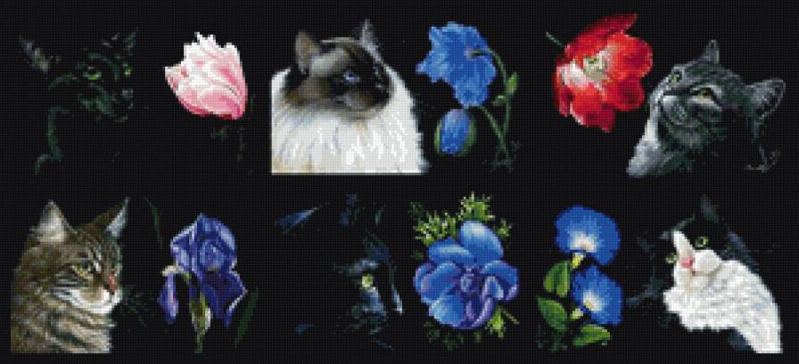 кошачее панно - котики, коты - предпросмотр