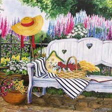 Схема вышивки «В саду»