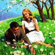 Схема вышивки «на ромашковом поле»