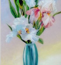 Схема вышивки «ирисы»