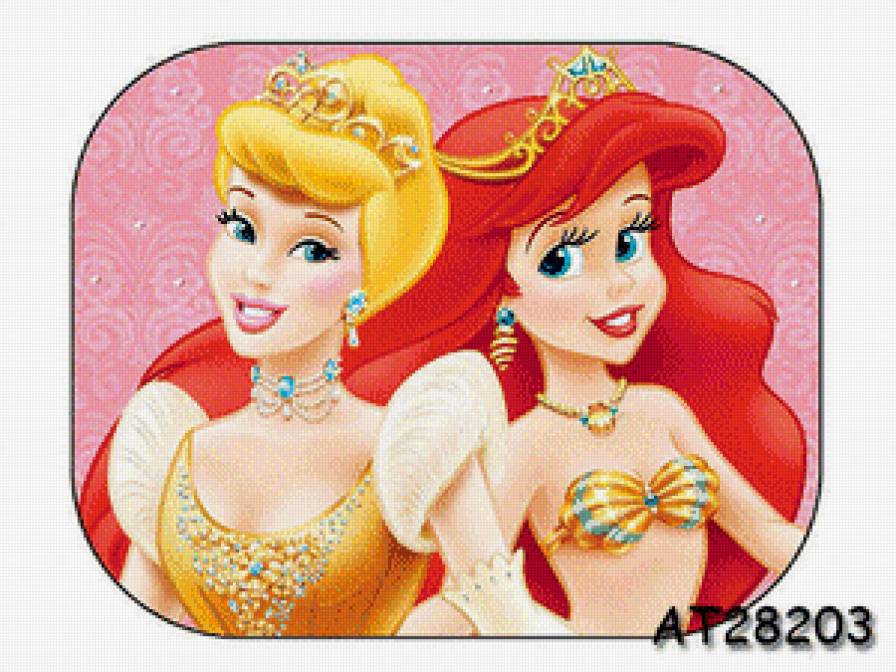 Золушка и Ариэль - принцессы, дисней - предпросмотр