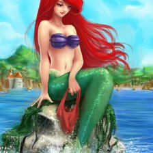 Схема вышивки «русалка»