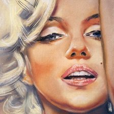 Схема вышивки «Монро Мерилин»